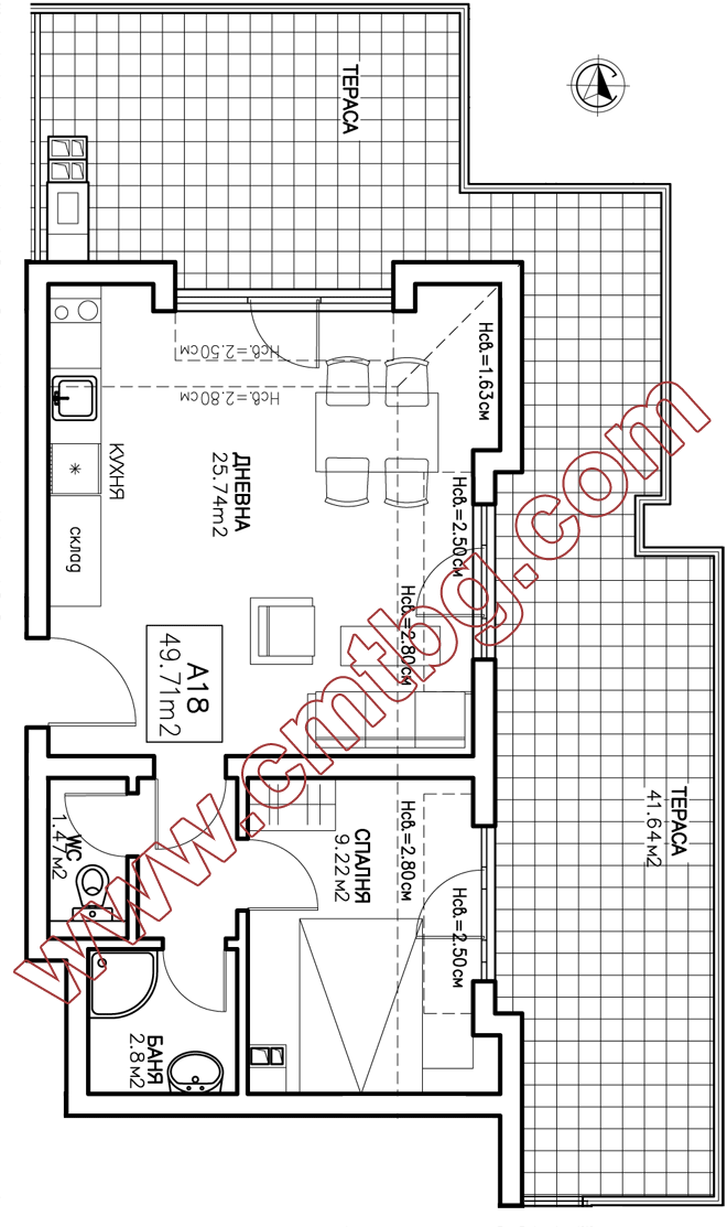 Ап.18 - 91.35кв.м.